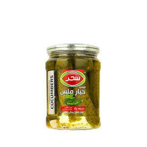 خيار مخلل معلب (حامض حلو)، (درجة أولى، الحجم: 8-11 سم)، 630 جرام. خيار مخلل معلب (حامض حلو)، (درجة أولى، الحجم: 8-11 سم)، 630 جرام.